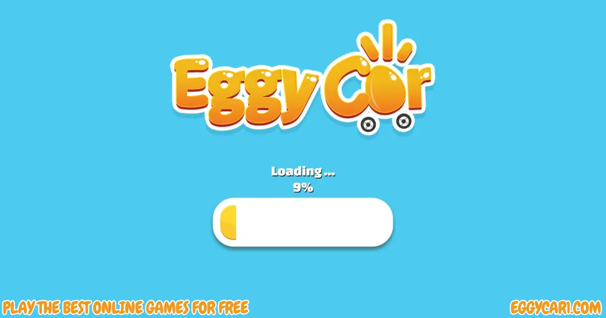Eggy Car Loading Screen Showing Game Start Progress Bar